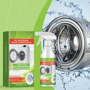 Washing Machine Cleaner Descaler and Refresher 3 in 1 Formula Removes Limescale Stains Odors Safe for Top Load Front Load Dishwasher 120ml